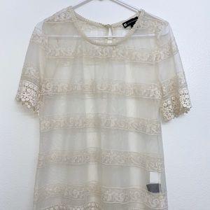 A Sheer Floral Blouse